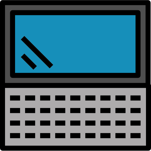 ordenador portátil turkkub Lineal Color icono