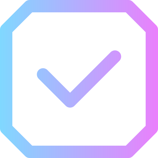 verfügbar Super Basic Rounded Gradient icon