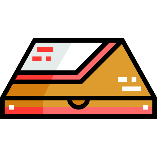 ピザ Detailed Straight Lineal color icon