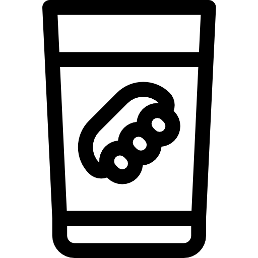 dentadura Basic Rounded Lineal icono