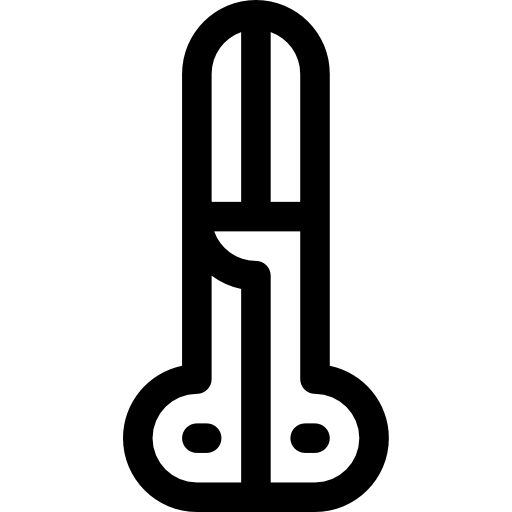 forbici Basic Rounded Lineal icona