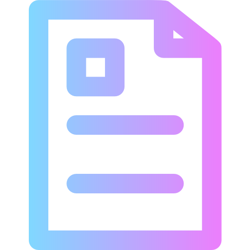 이력서 Super Basic Rounded Gradient icon