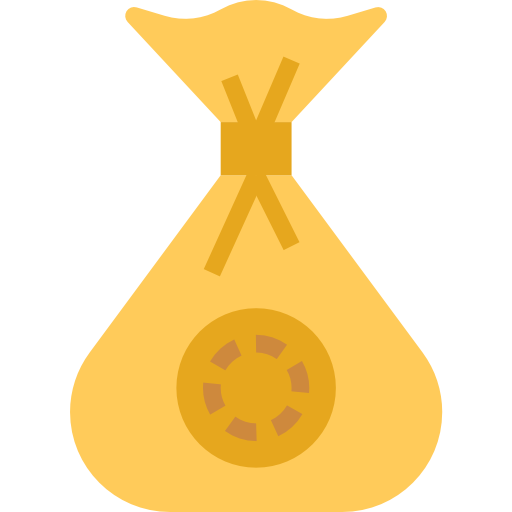 bolsa de dinero turkkub Flat icono