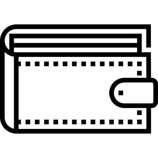 Кошелек Detailed Straight Lineal иконка