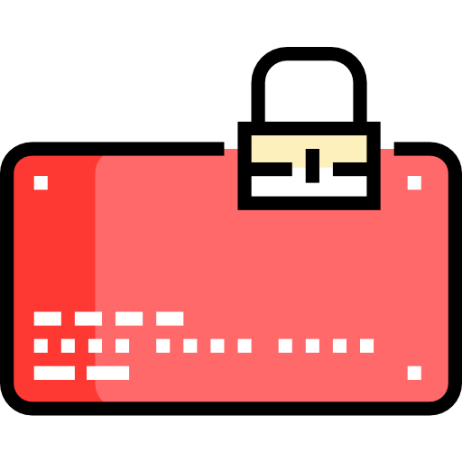 karta kredytowa Detailed Straight Lineal color ikona