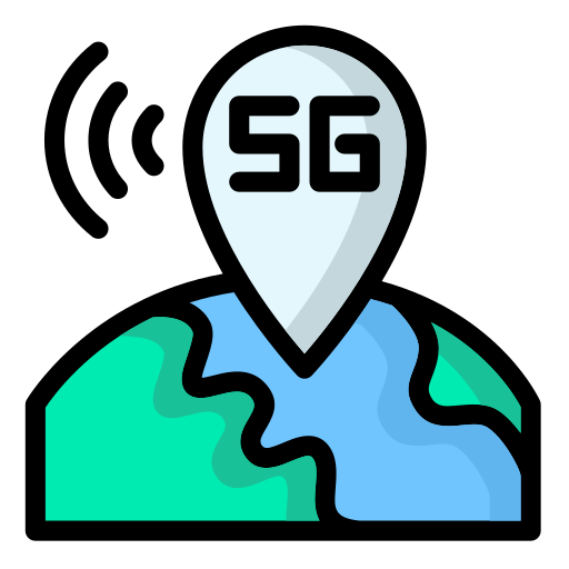 Maps 5g Generic color lineal-color icon