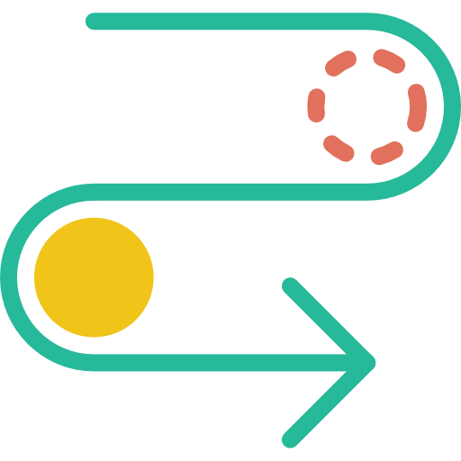 Кривая стрелка Basic Miscellany Flat иконка