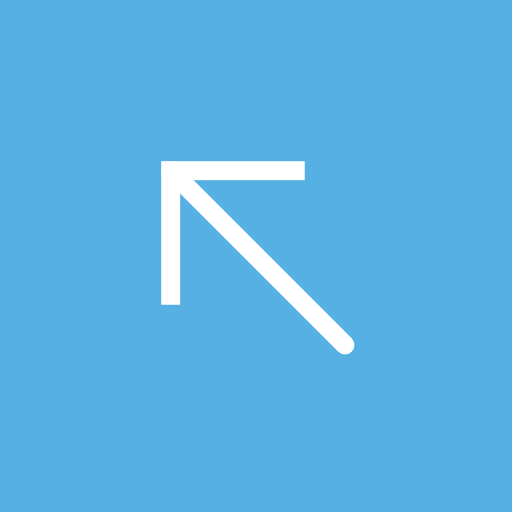 Diagonal arrow Basic Miscellany Flat icon