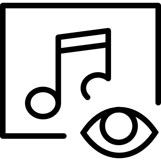 odtwarzacz muzyki Basic Miscellany Lineal ikona