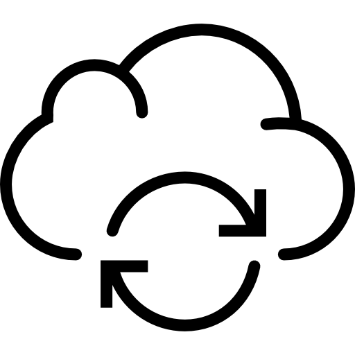 cloud computing Basic Miscellany Lineal icon