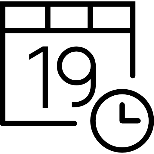 calendario Basic Miscellany Lineal icono