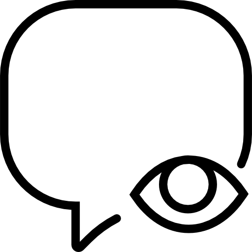 burbuja de diálogo Basic Miscellany Lineal icono