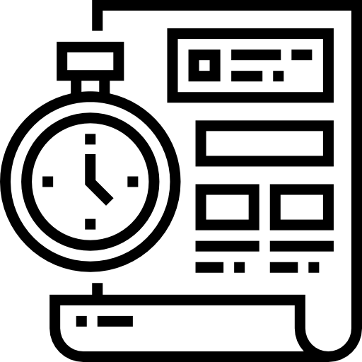 zeiteinteilung Detailed Straight Lineal icon