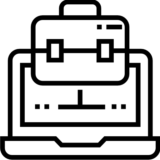 portafolio Detailed Straight Lineal icono