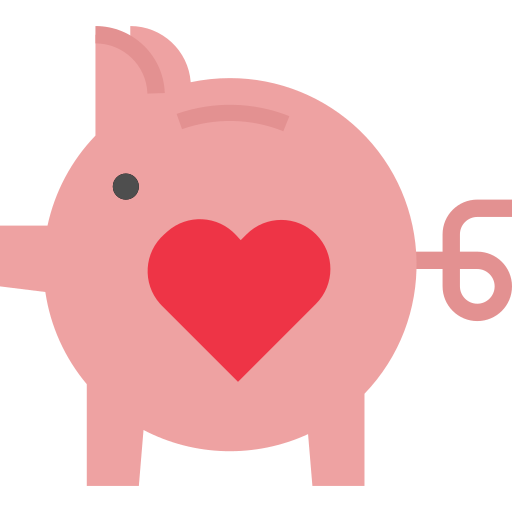 Piggy bank turkkub Flat icon