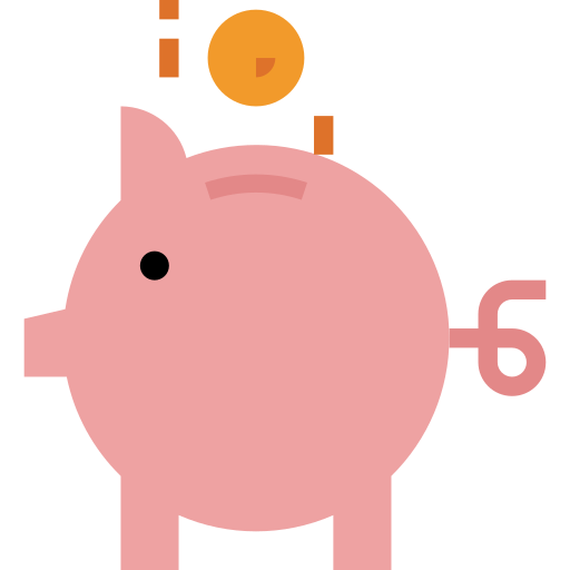 Piggy bank turkkub Flat icon