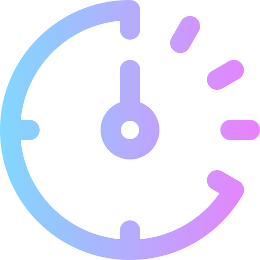 reloj Super Basic Rounded Gradient icono