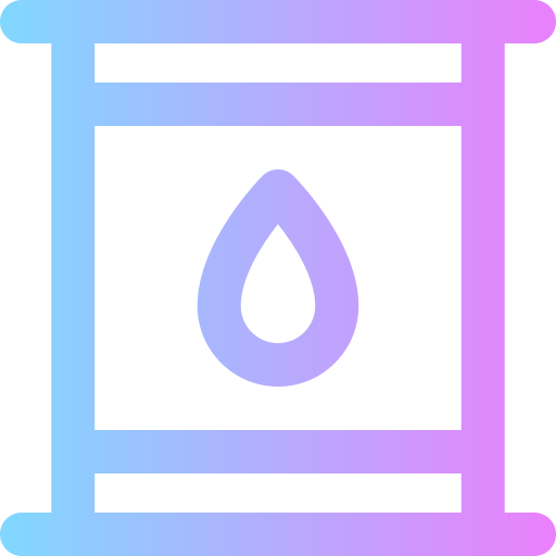 barril de petróleo Super Basic Rounded Gradient icono