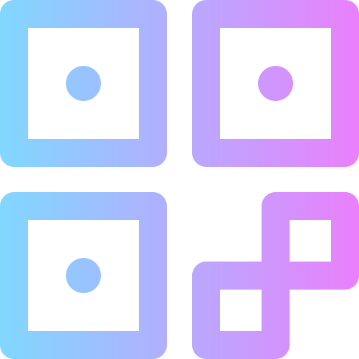 qr-code Super Basic Rounded Gradient icon