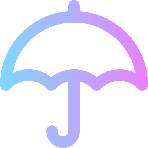 paraguas Super Basic Rounded Gradient icono
