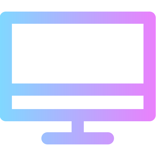 monitor Super Basic Rounded Gradient icono