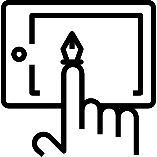 tavoletta grafica turkkub Lineal icona