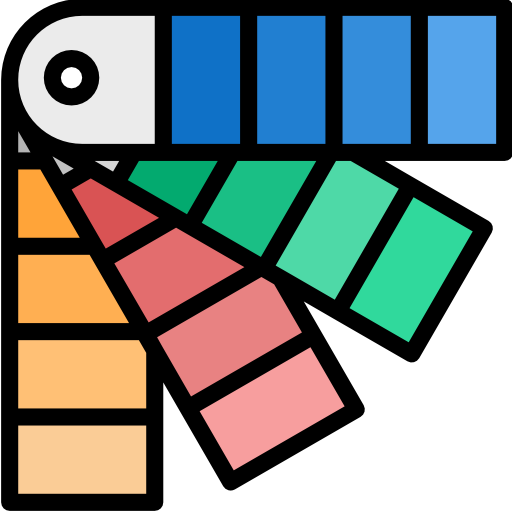 paleta kolorów turkkub Lineal Color ikona