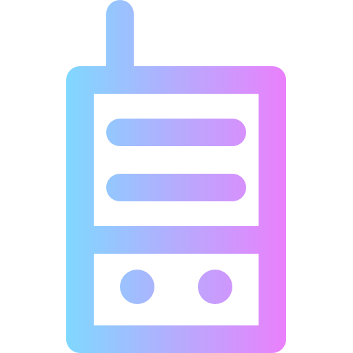 Walkie talkie Super Basic Rounded Gradient icon