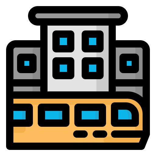 Railway Generic color lineal-color icon