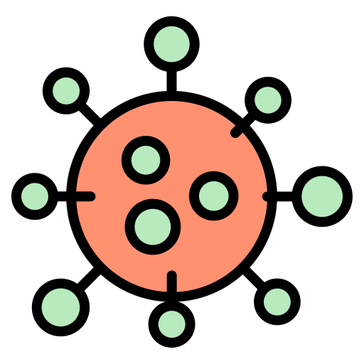 virus Generic color lineal-color icono