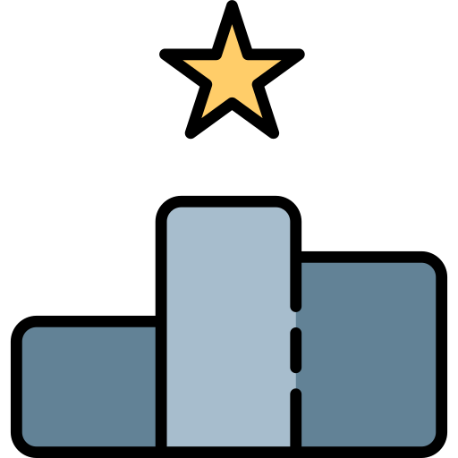 podio di posizione Generic color lineal-color icona