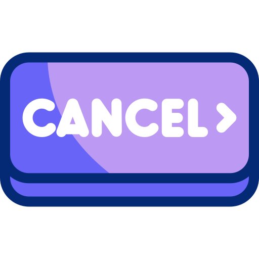 cancelar Basic Accent Lineal Color icono