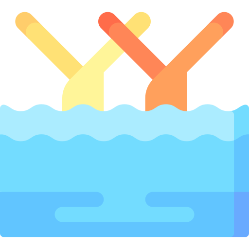 synchron schwimmen Special Flat icon