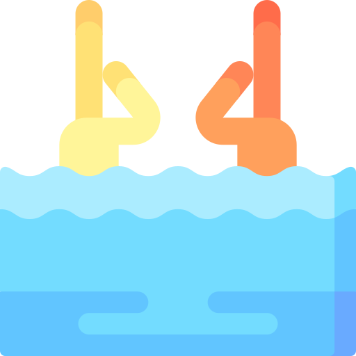 synchron schwimmen Special Flat icon