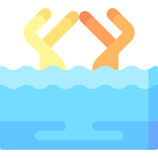 synchroon zwemmen Special Flat icoon