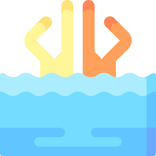 synchron schwimmen Special Flat icon