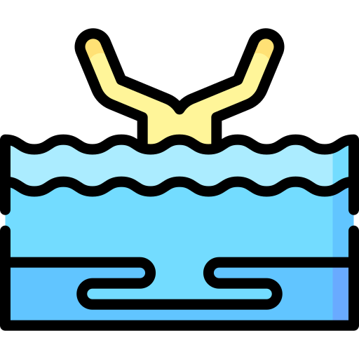 natación sincronizada Special Lineal color icono