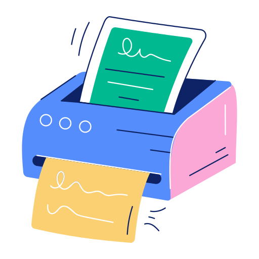 drukarka Generic Sticker Color Lineal Color ikona