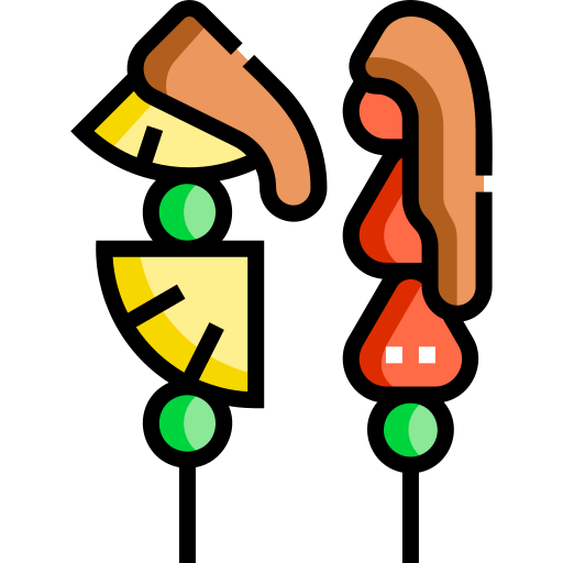 설탕에 절인 과일 Detailed Straight Lineal color icon