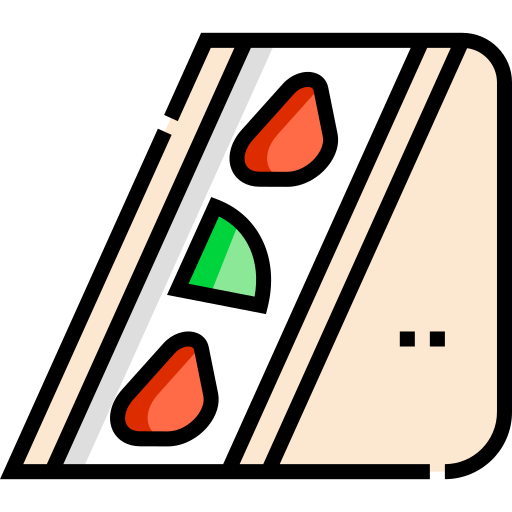 Sandwich Detailed Straight Lineal color icon