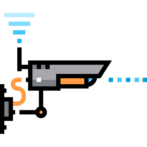 Cctv Detailed Straight Lineal color icon