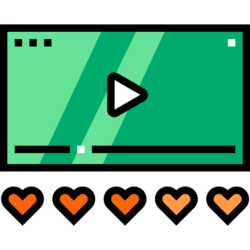 videoplayer Detailed Straight Lineal color icon