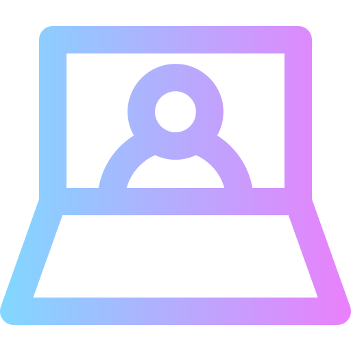 Videocall Super Basic Rounded Gradient icon