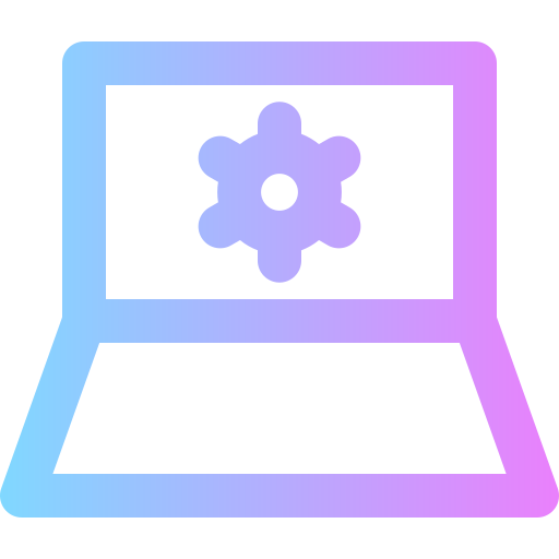 Laptop Super Basic Rounded Gradient icon