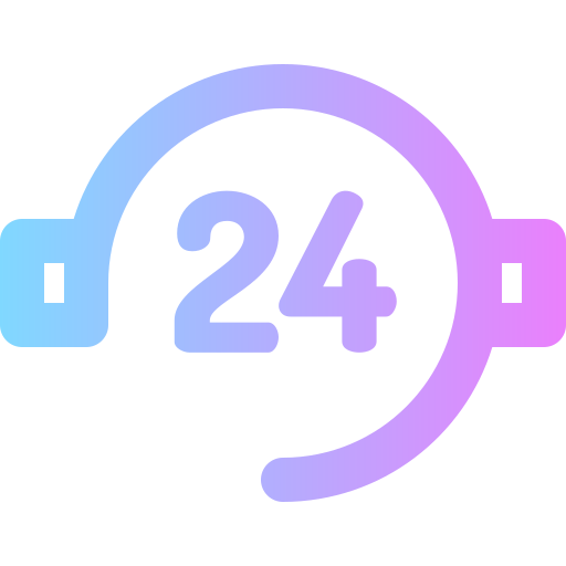 24 hours Super Basic Rounded Gradient icon