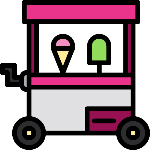 Ice cream cart xnimrodx Lineal Color icon