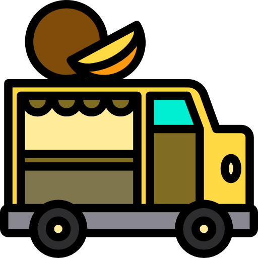 Food truck xnimrodx Lineal Color icon