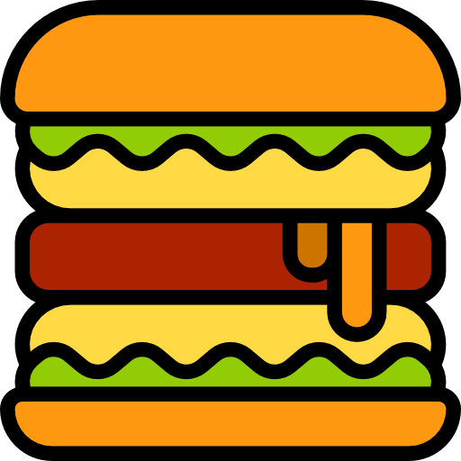 ハンバーガー xnimrodx Lineal Color icon