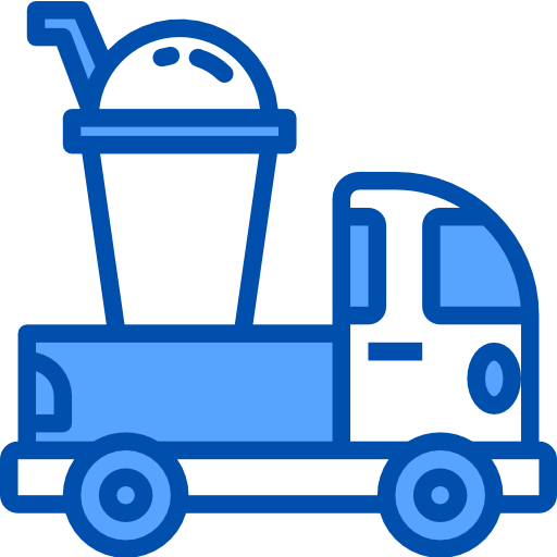 koffie vrachtwagen xnimrodx Blue icoon