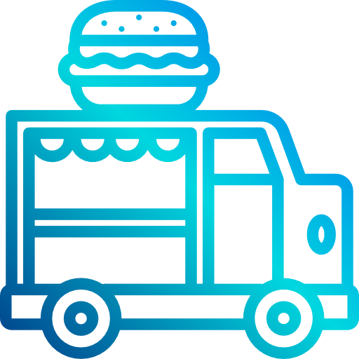 camión de comida xnimrodx Lineal Gradient icono